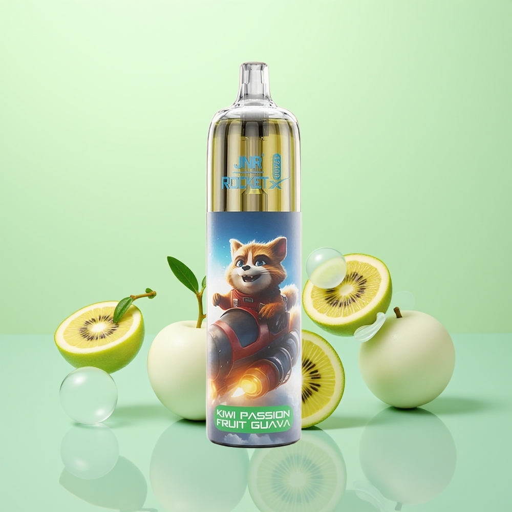 JNR Rocket-X 12400 Kiwi Fruit de la Passion Goyave avec Airflow Réglable et Batterie 850mAh