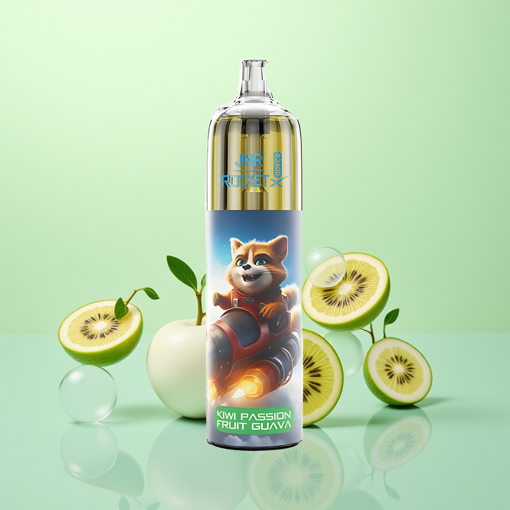 JNR Rocket-X 12400 Passion Fruit de Kiwi et Goyave avec Flux d'Air Réglable et Batterie 850mAh