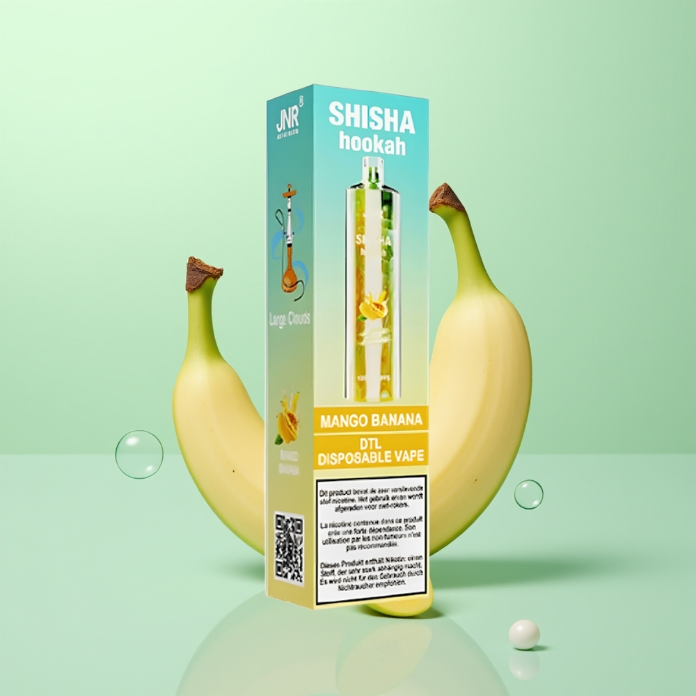 JNR Shisha Hookah 12000 Mangue Banane 750mAh Type-C