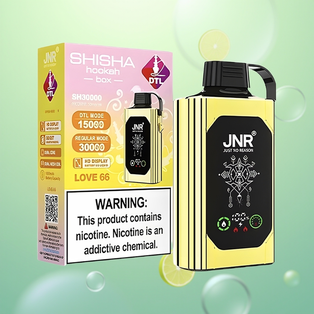 JNR Shisha Hookah Box 20500 Amour 66 HD Affichage & Double Noyau