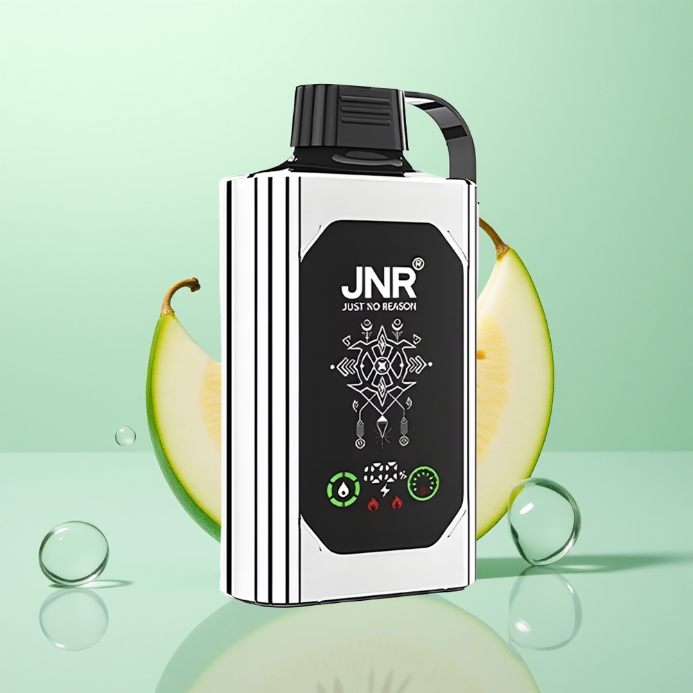 JNR Shisha Hookah Box 20500 Double Melon Menthe avec Affichage HD et Double Mesh Coil