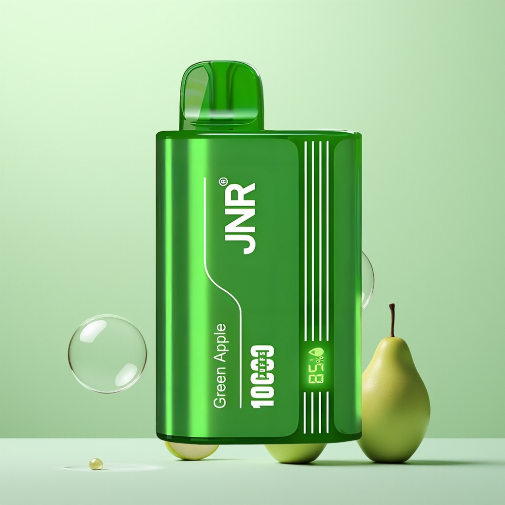 JNR Tank 10000 Pomme Verte Pêche Poire Affichage Numérique Double Mesh