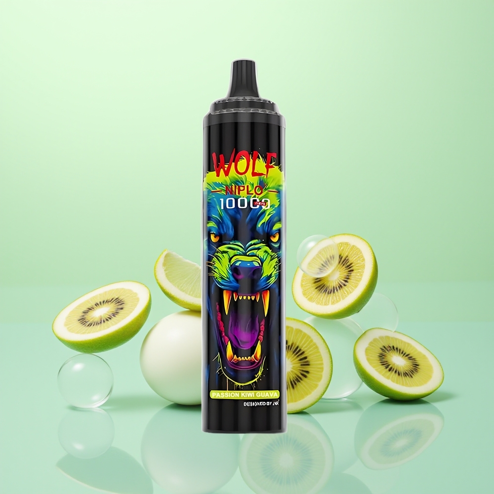 JNR Wolf Niplo 10000 Passion Kiwi Goyave 1.0 Ohm 20ml Type-C