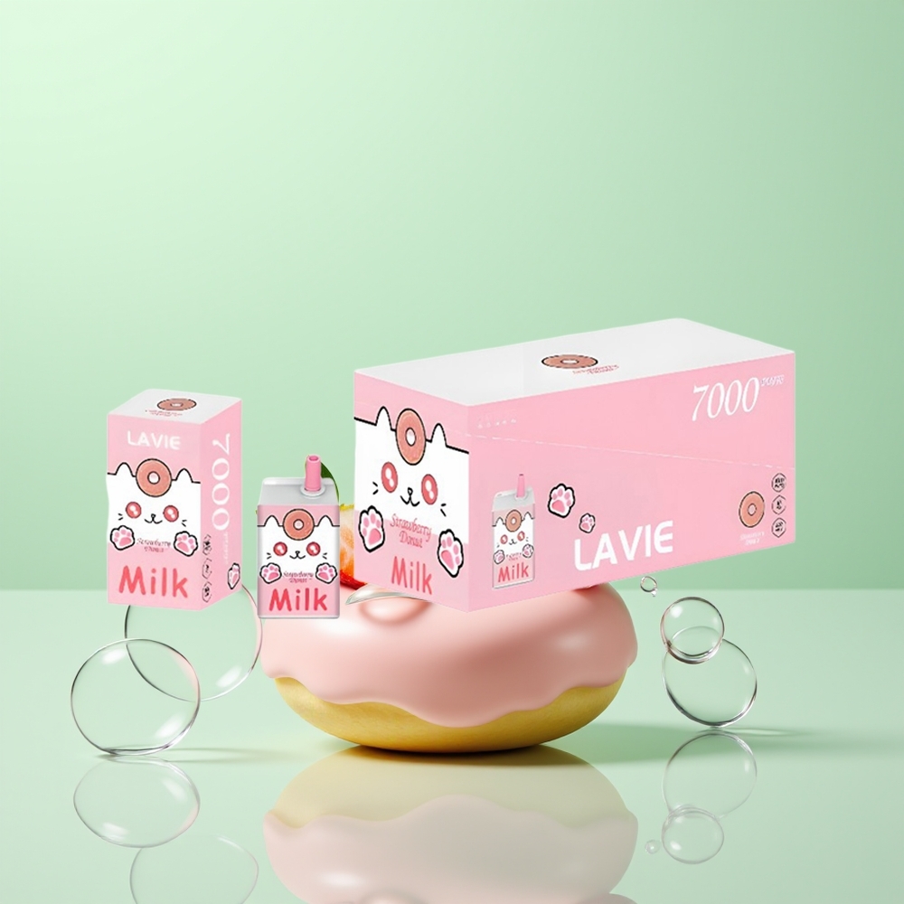 Lavie Milk 7000 Beignet Fraise Léger 16ML 600mAh