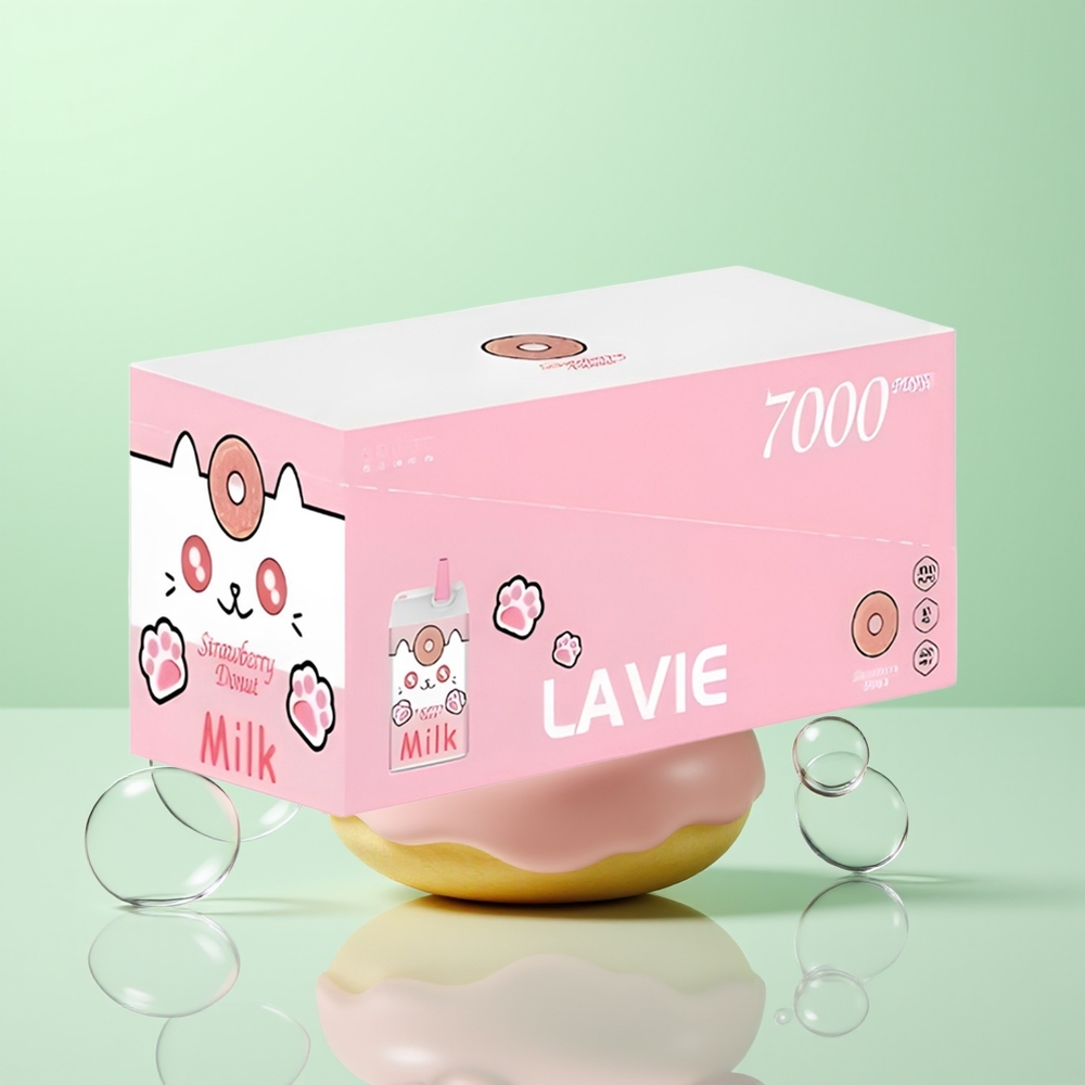 Lavie Milk 7000 Beignet Fraise Léger 16ML 600mAh