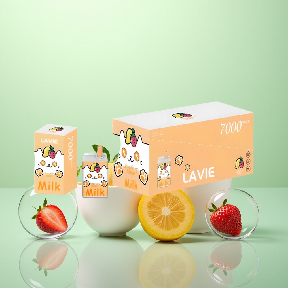 Lavie Milk 7000 Fraise Mangue Légère 16ML 600mAh