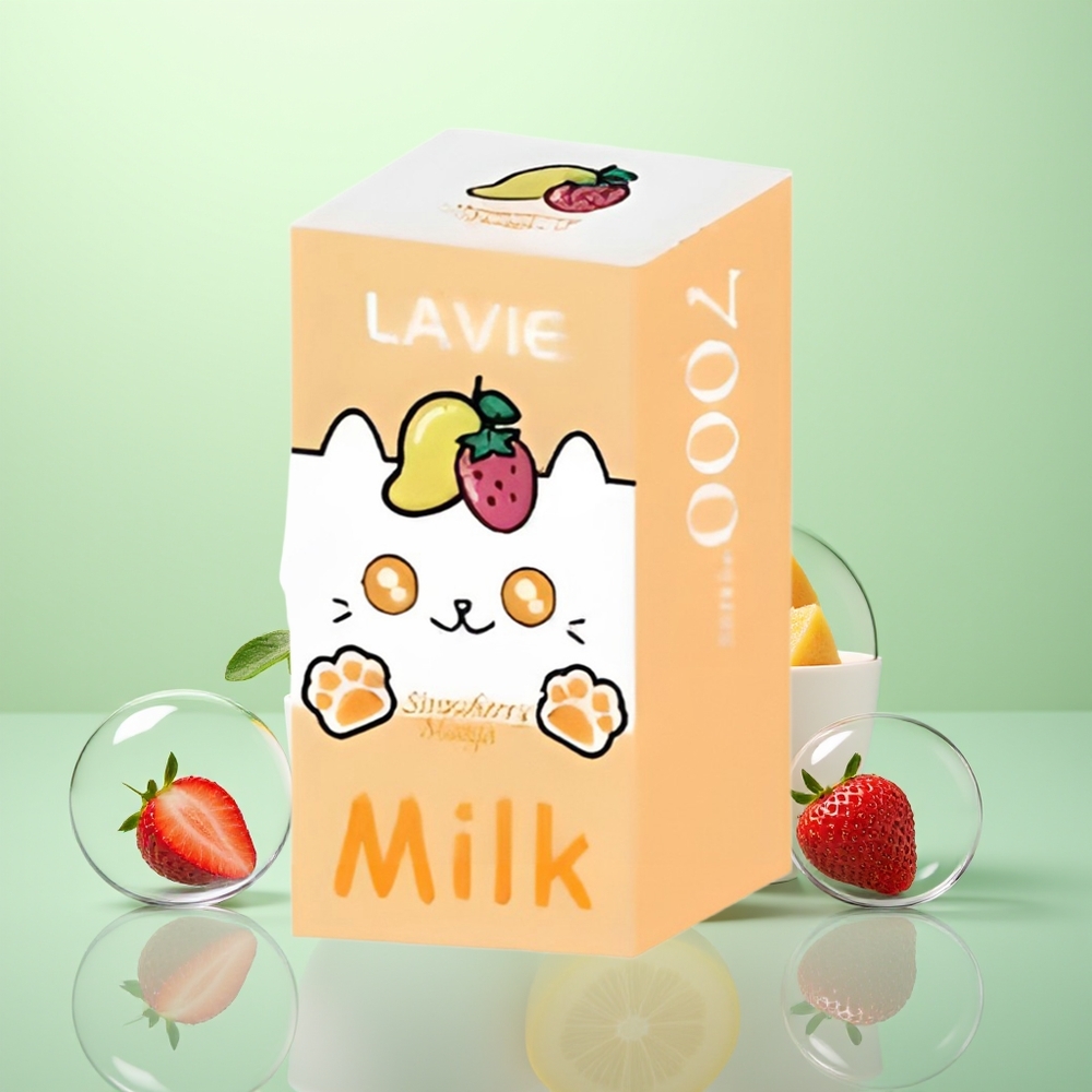 Lavie Milk 7000 Fraise Mangue Légère 16ML 600mAh