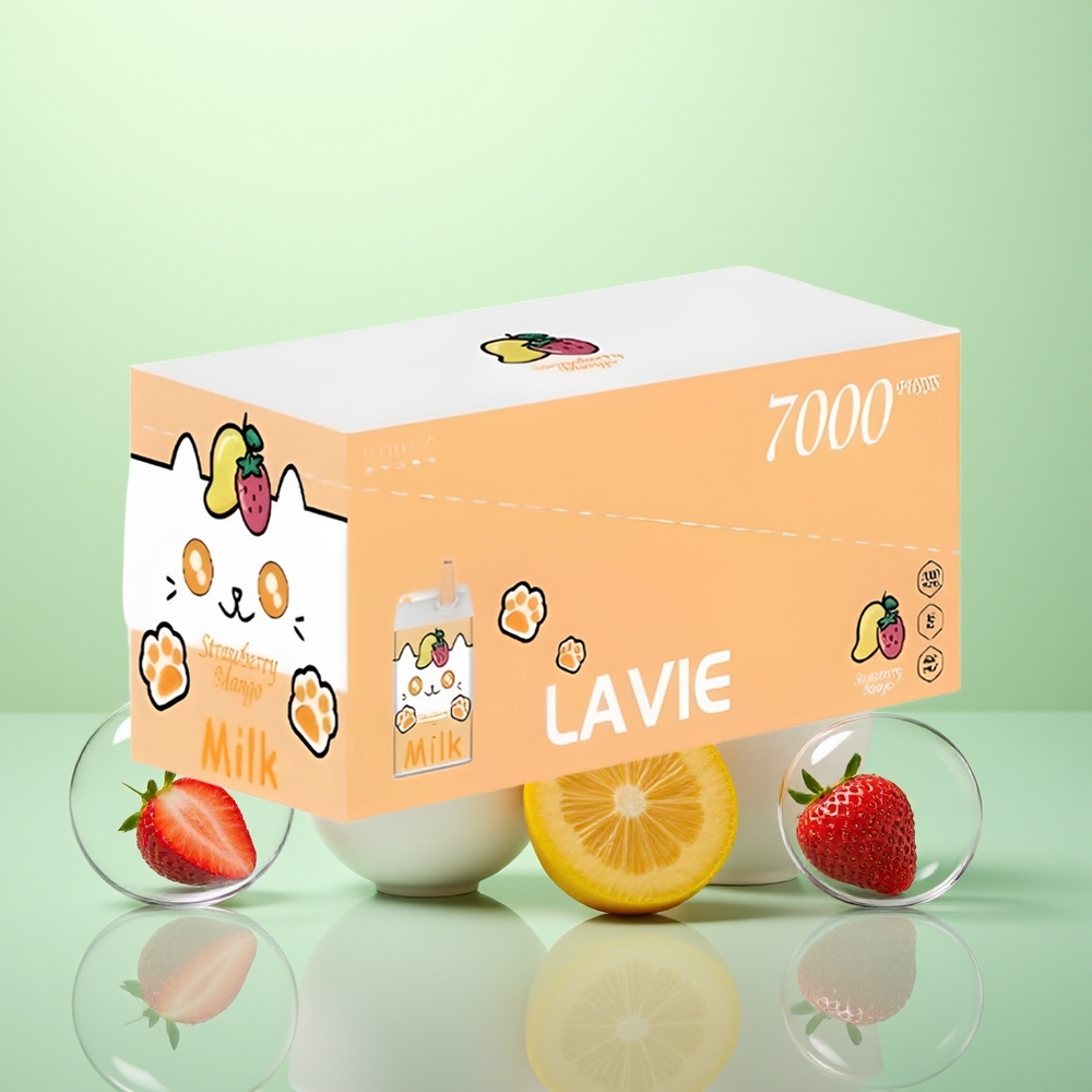Lavie Milk 7000 Fraise Mangue Légère 16ML 600mAh