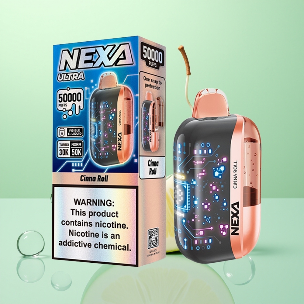 NEXA Ultra 50000 Roulé à la Cannelle 20ml Dual Mesh