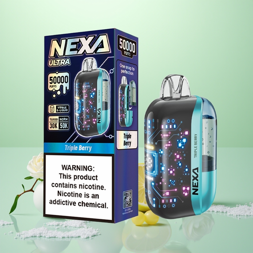 NEXA Ultra 50000 Triple Baie avec Écran Courbe 3D et Bobine Double Mesh 0,9ohm