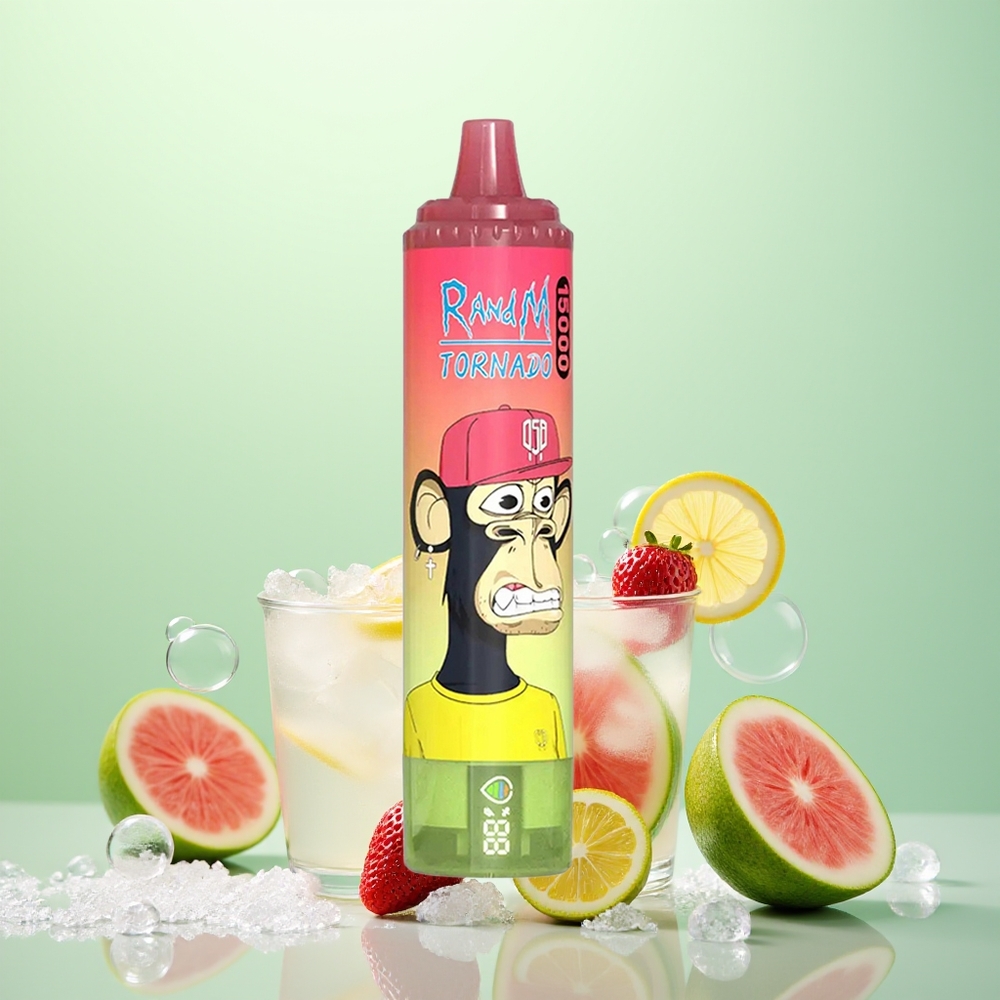 RandM Fumot Tornado 15000 Fraise Pastèque Citronnade avec 25ml et 0,9 Ohm Mesh