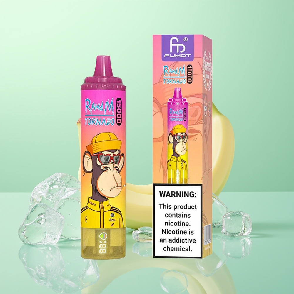 RandM Fumot Tornado 15000 Glace de Banane 25ml Mesh
