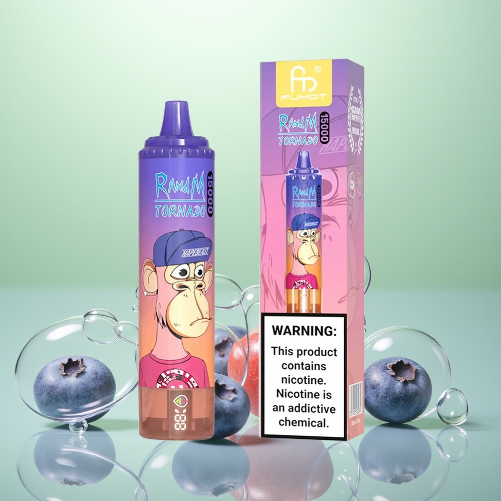 RandM Fumot Tornado 15000 Myrtille Cerise Canneberge Mesh 25ml