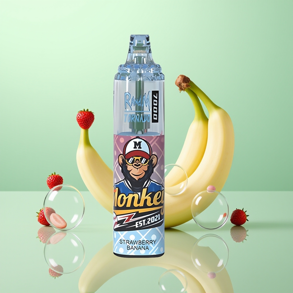 RandM Fumot Tornado 7000 Fraise Banane Lumière Réglable