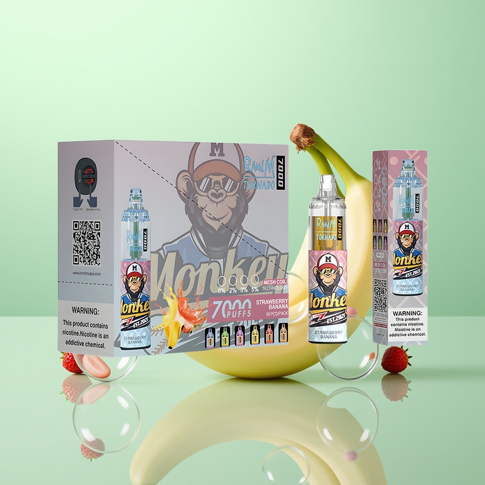 RandM Fumot Tornado 7000 Fraise Banane Lumière Réglable