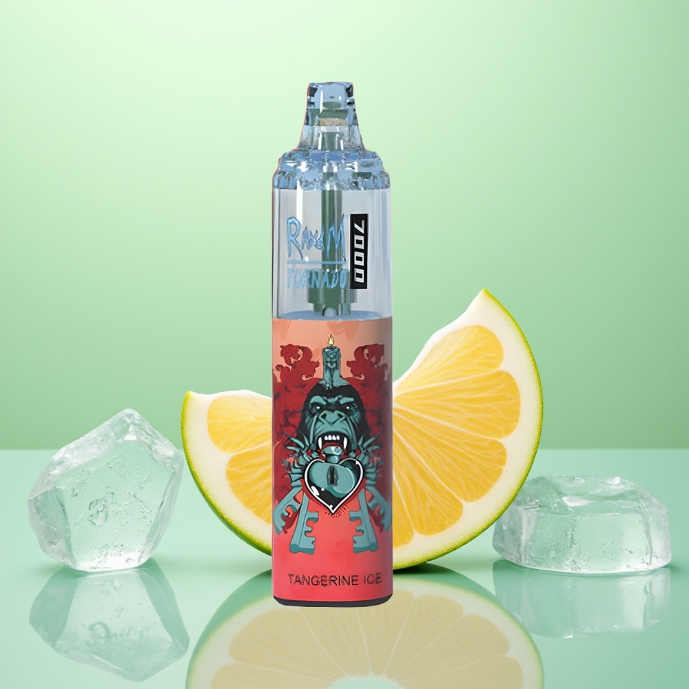 RandM Fumot Tornado 7000 Glace à la Mandarine Mesh Lumineuse