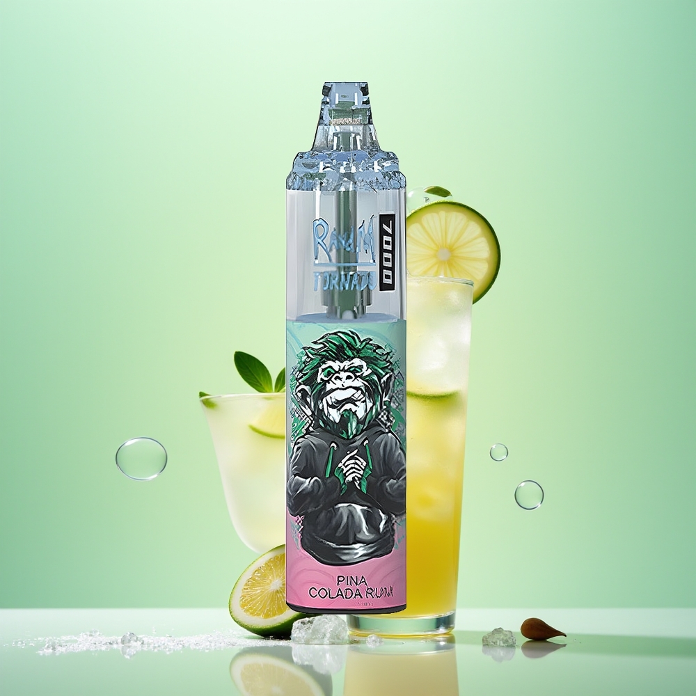 RandM Fumot Tornado 7000 Rhum Pina Colada à la Lumière RGB et Batterie 850 MAH