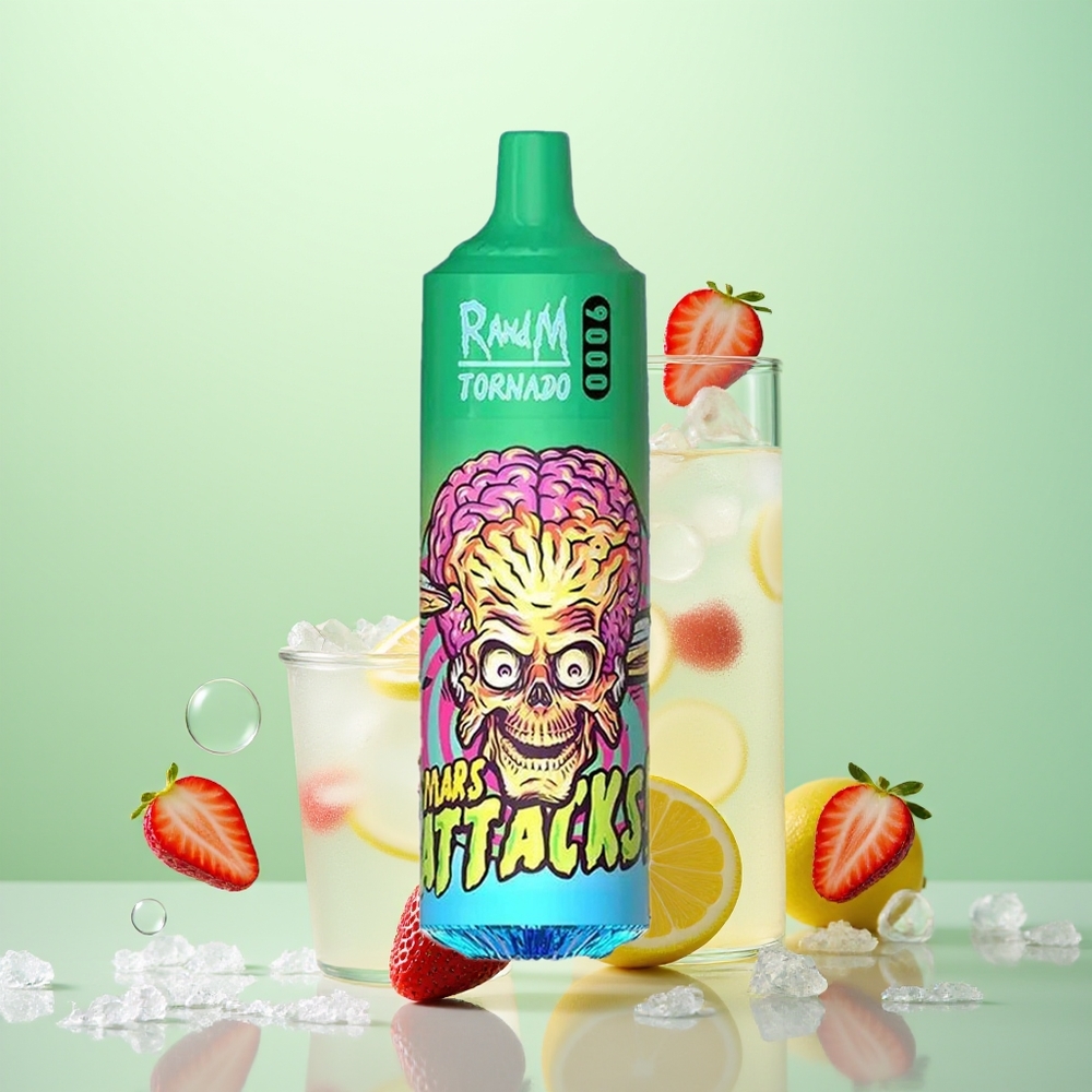 RandM Fumot Tornado 9000 Citronade Fraise et Coque Maille