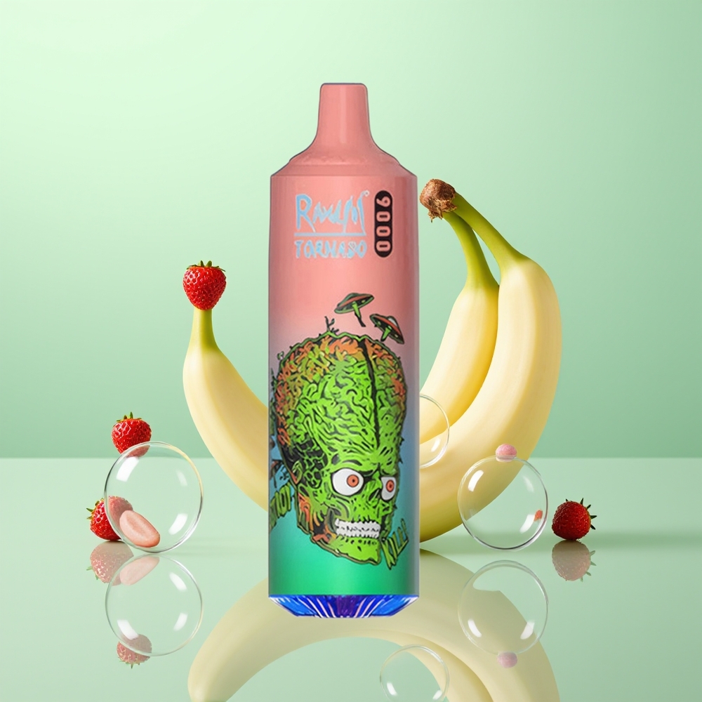 RandM Fumot Tornado 9000 Fraise Banane 9000 Puffs 18 mL