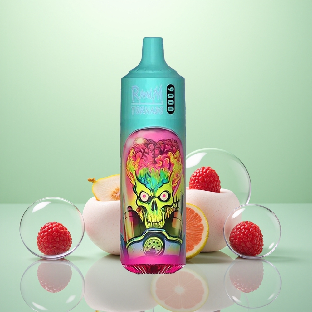 RandM Fumot Tornado 9000 Fraise Framboise 9000 Puffs 850 mAh Rechargeable