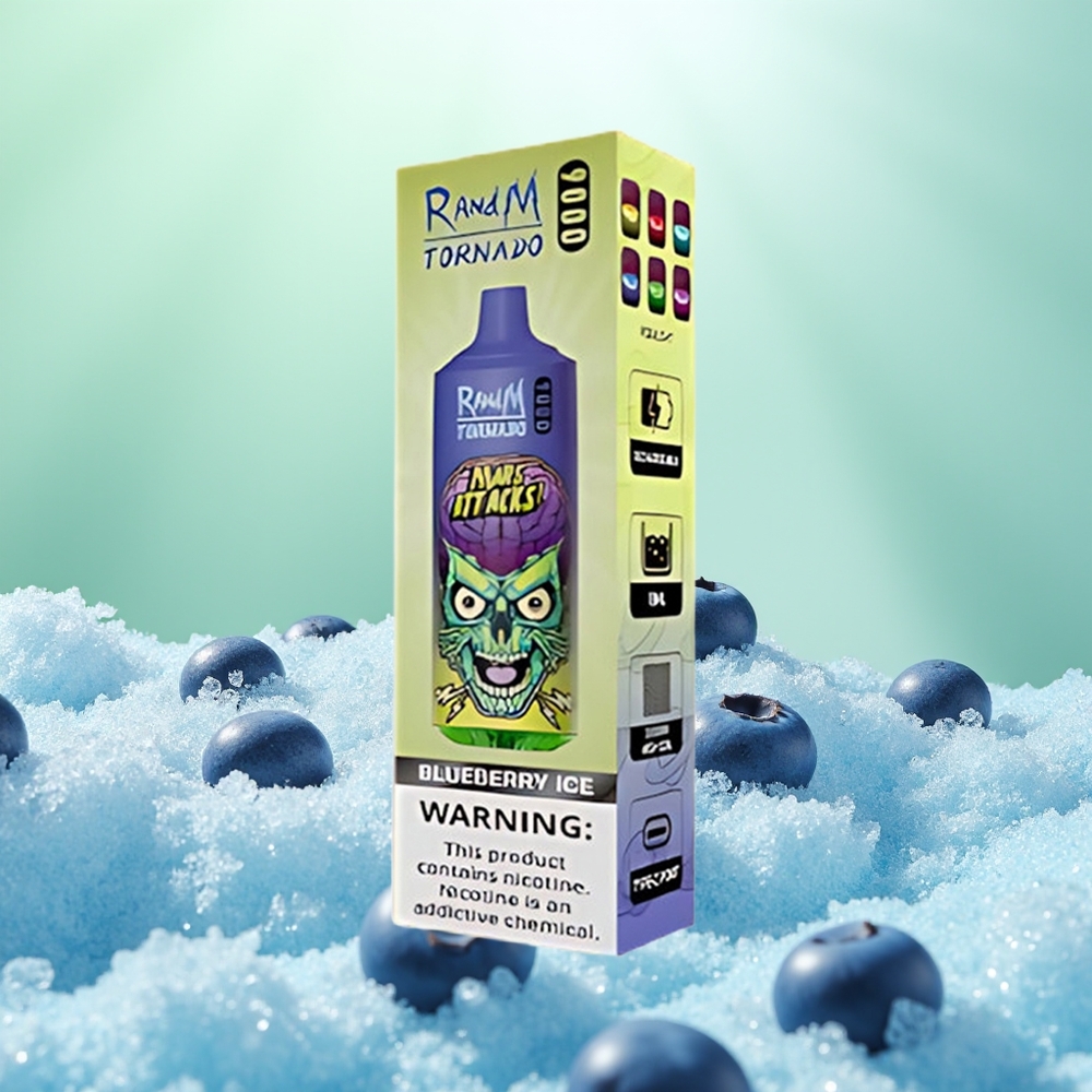RandM Fumot Tornado 9000 Glace Myrtille Mesh Élégante