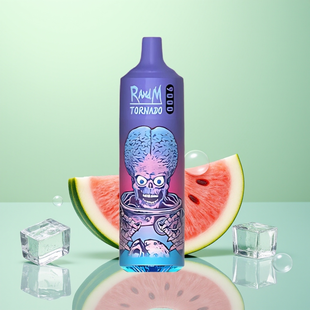 RandM Fumot Tornado 9000 Glace Pastèque Brazz Mille Huit et Bobine Maillée