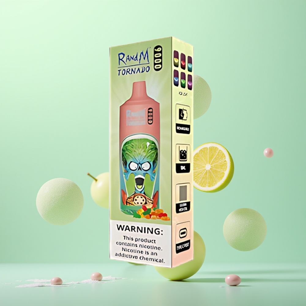 RandM Fumot Tornado 9000 Ourson Gummy 850 mAh Rechargeable à Affichage RGB