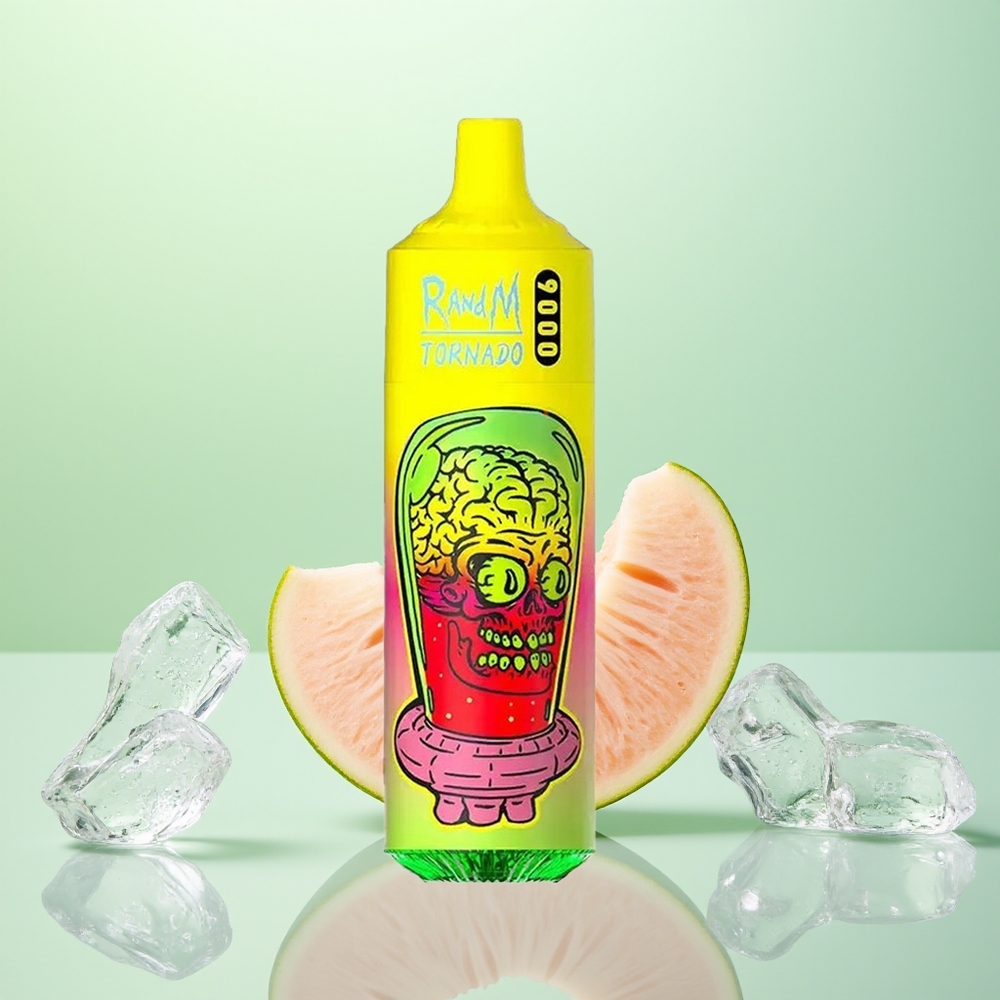 RandM Fumot Tornado 9000 Pêche Glacée d'Été avec Affichage RGB et Bobine Mesh