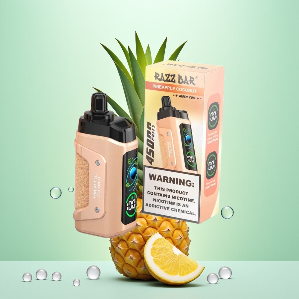Razz Bar 45000 Ananas Noix de Coco Mesh Rechargeable