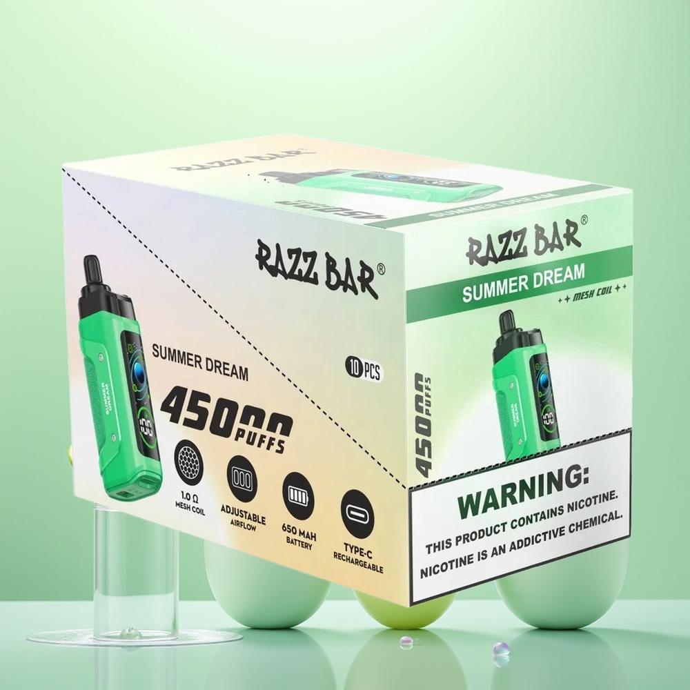 Razz Bar 45000 Rêve d\'Été avec Bobine Mesh et Batterie Rechargeable