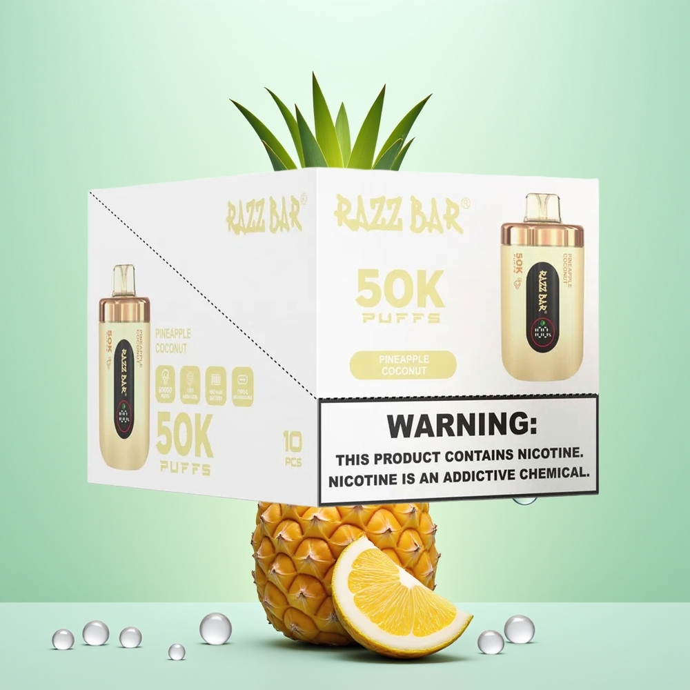 Razz Bar 50K Ananas Noix de Coco 1.0 Ohm Type-C