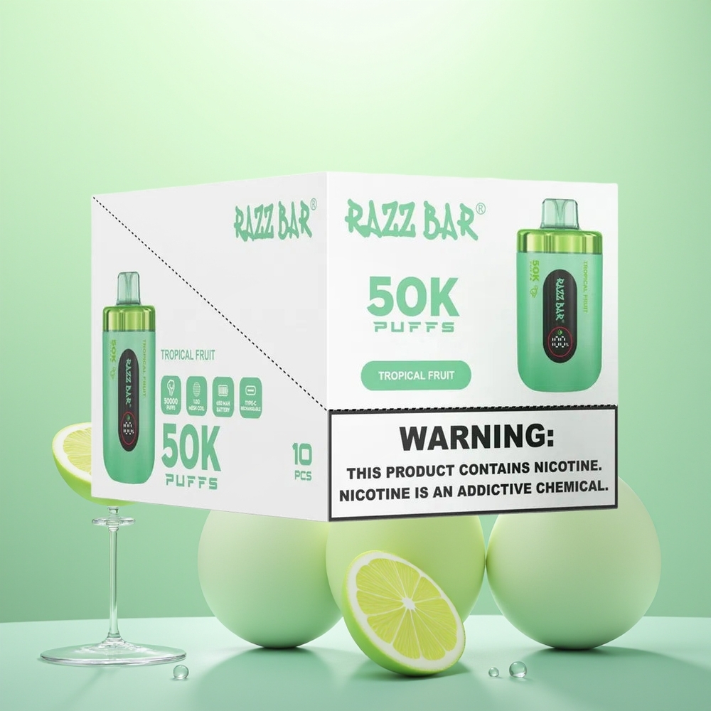 Razz Bar 50K Fruit Tropical Mesh 1.0 Ohm