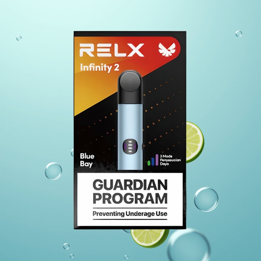 Relx Infinity 2 Vape Device Infini Bleu Métallique 1.9 USB-C
