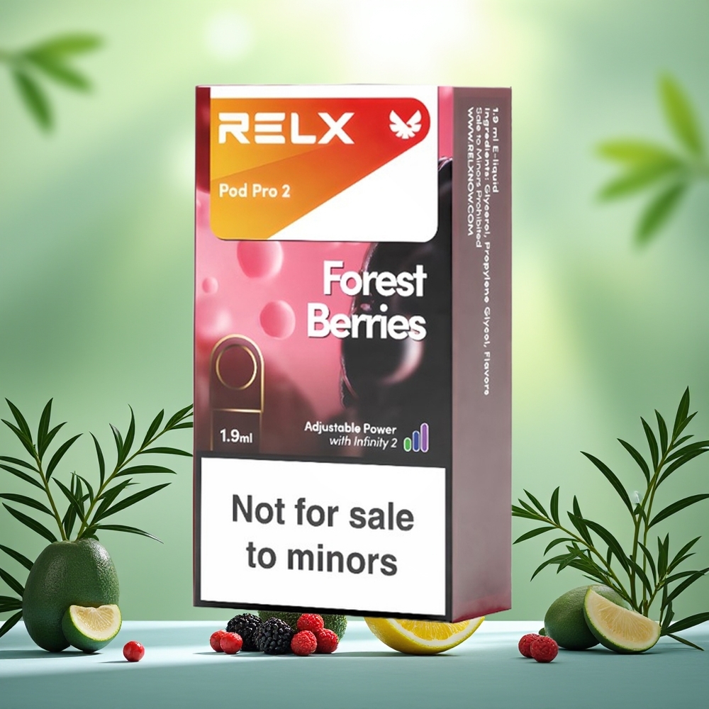Relx Pod Pro 2 Vape Device Baies des Bois - Double Pod & Triple Mode