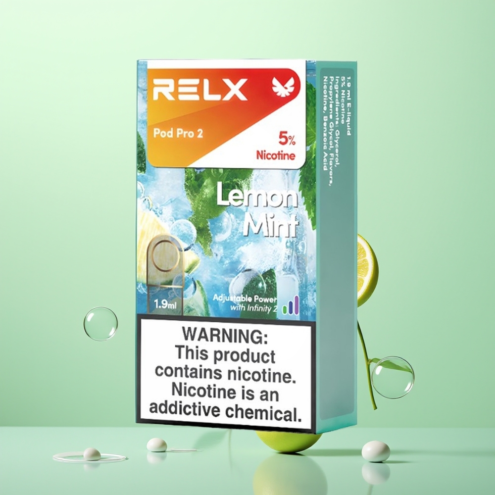 Relx Pod Pro 2 Vape Device Citron Menthe Pro Pod 2 – 1.9ml, 3 Modes