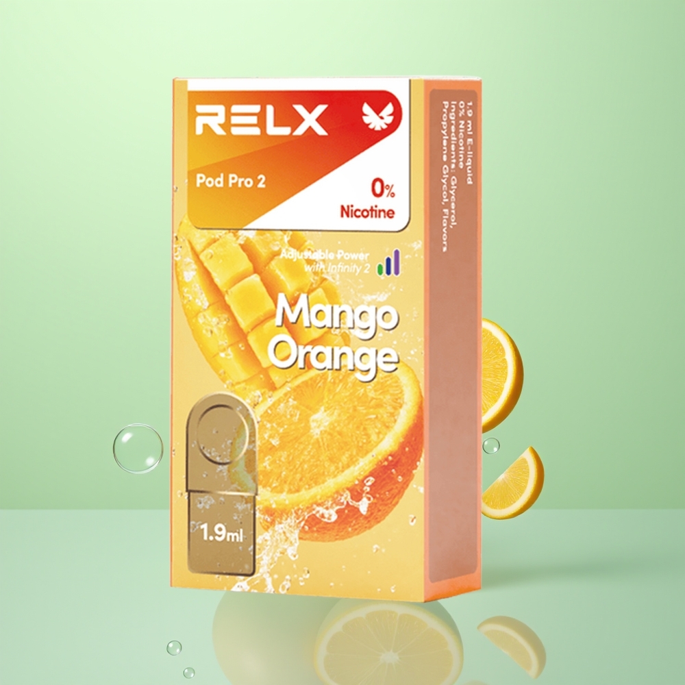 Relx Pod Pro 2 Vape Device Mangue Orange 1.9ml 3 Modes