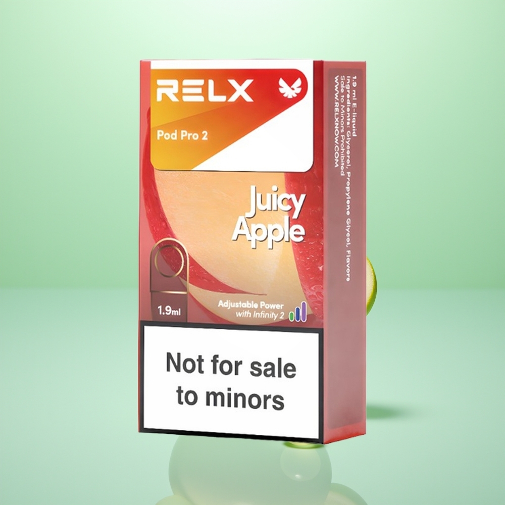 Relx Pod Pro 2 Vape Device Pomme Juteuse avec 1,9ml et 3 Modes