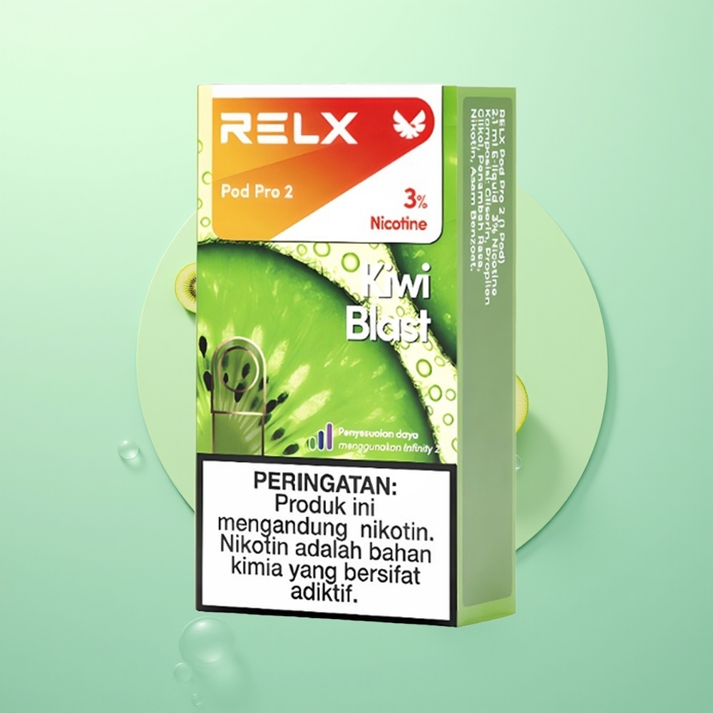 Relx Pod Pro 2 Vape Device Éclat de Kiwi avec 1.9ml et 3 Modes