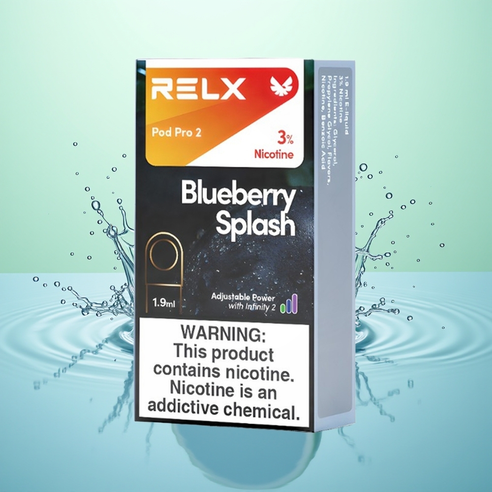Relx Pod Pro 2 Vape Device Éclat de Myrtille avec 1.9ml et 3 Modes
