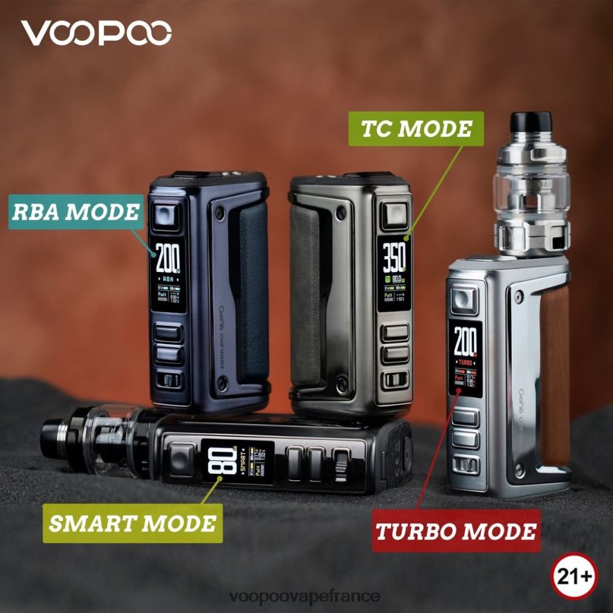 VOOPOO ARGUS GT II kit de réservoir graphite - VOOPOO cigarette électronique 4BXRH1