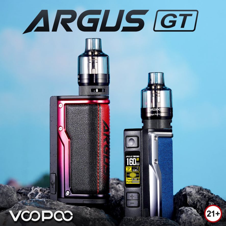 VOOPOO ARGUS GT kit de mod de boîte noir et bleu - VOOPOO vape France 4BXRH13