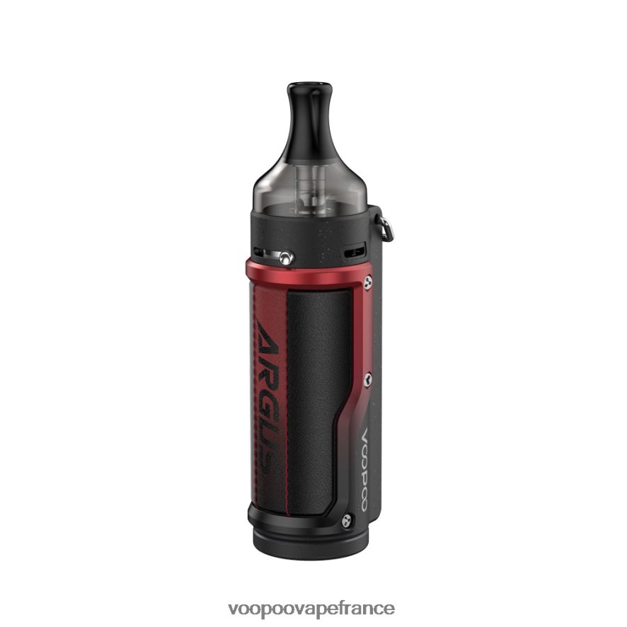 VOOPOO ARGUS kit de modules de dosettes cuir litchi & rouge - VOOPOO site officiel France 4BXRH75