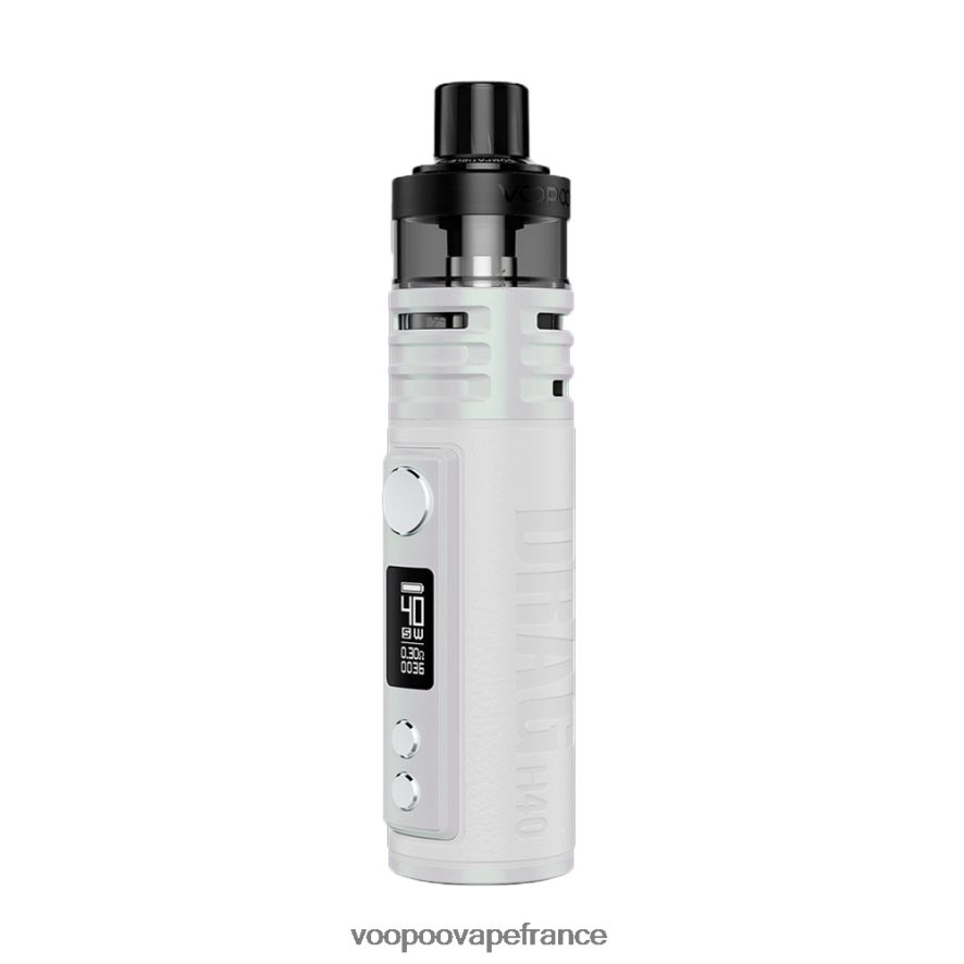 VOOPOO DRAG H40 mod de capsule blanc argenté - VOOPOO vape pen France 4BXRH209
