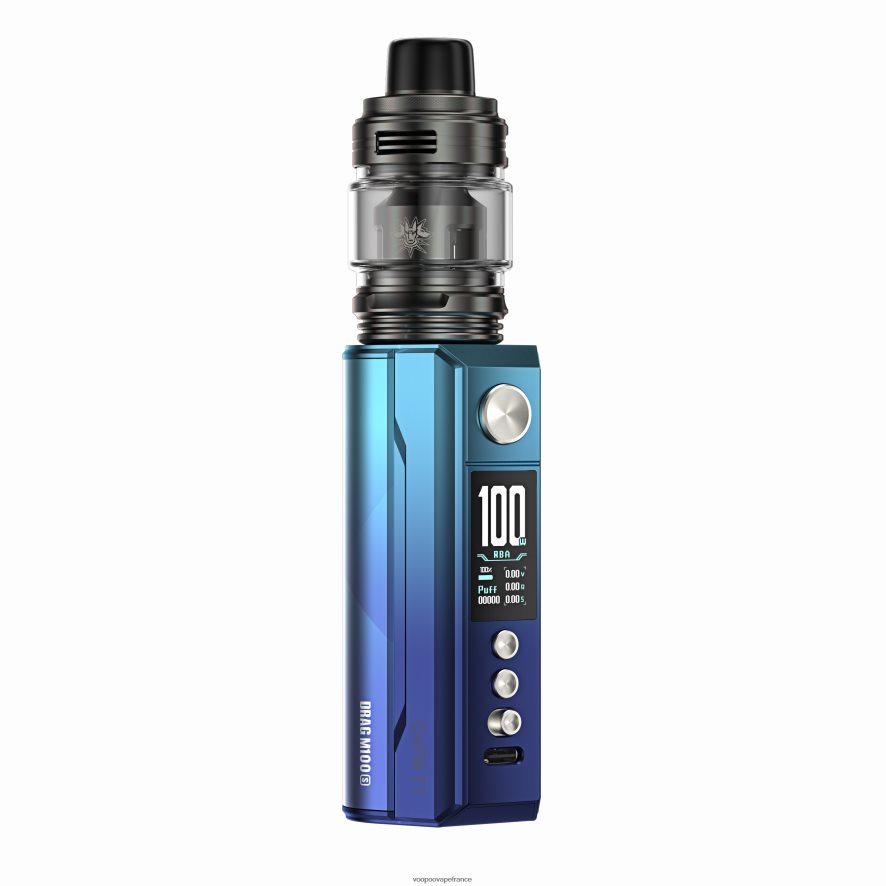 VOOPOO DRAG M100S dispositif de module cyan et bleu - VOOPOO vape price 4BXRH277