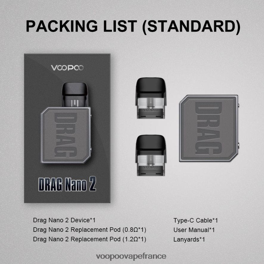 VOOPOO DRAG NANO 2 kit de dosettes thé vert - VOOPOO France 4BXRH152