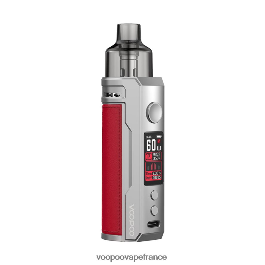 VOOPOO DRAG S kit de modules de dosettes Argent Rouge - VOOPOO France 4BXRH202