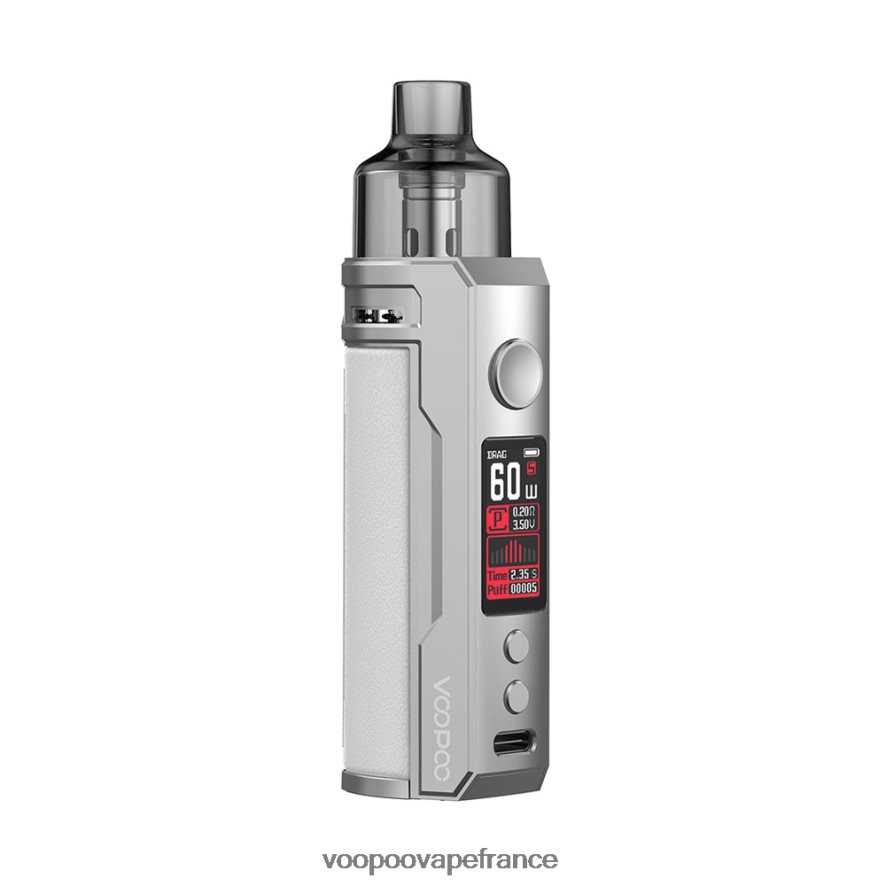 VOOPOO DRAG S kit de modules de dosettes blanc argenté - VOOPOO cigarette électronique 4BXRH201