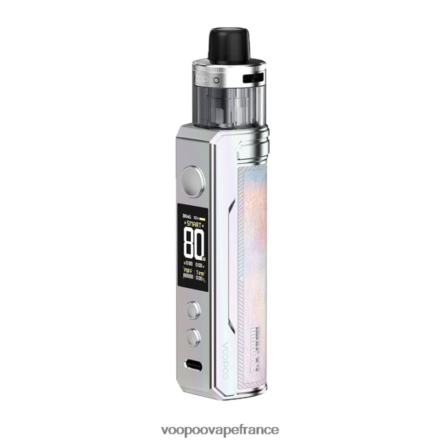 VOOPOO DRAG X2 mod de capsule argent coloré - VOOPOO vape France 4BXRH153